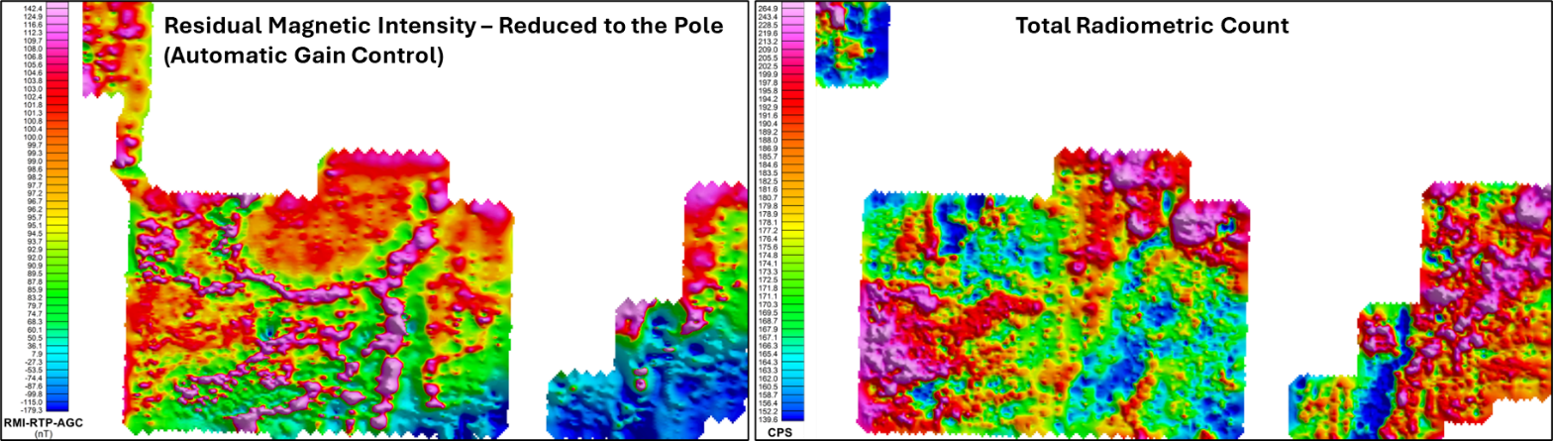 2025-11-26-figure-2-preliminary-image-outputs-for-the-ground-radiometric-and-magnetic-surveys